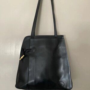 Longchamp Roseau Black Leather Shoulder Bag
